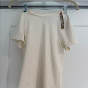 SKIMS Cream Short Sleeve Smoothing TShirt